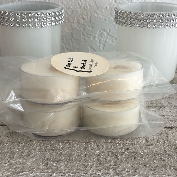 Sea 🌊 Salt 🧂 & Orchid Soy Tealights | 4 Pack - Picture 2 of 3